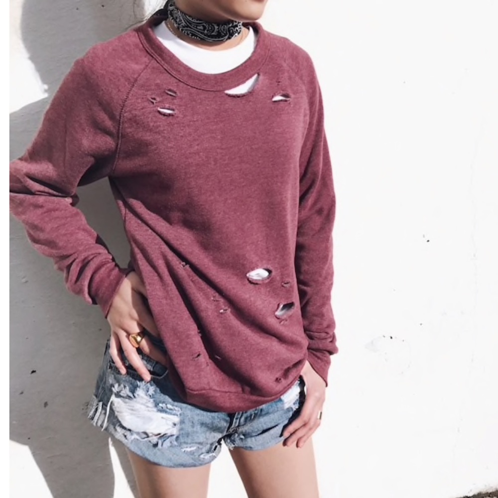 Distressed Sweatshirt